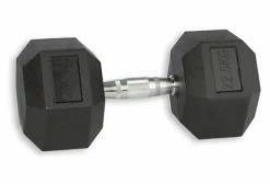 Gorilla Grip Haltère Hexagonale GorillaGrip Hex Dumbbell 22.5kg Noir
